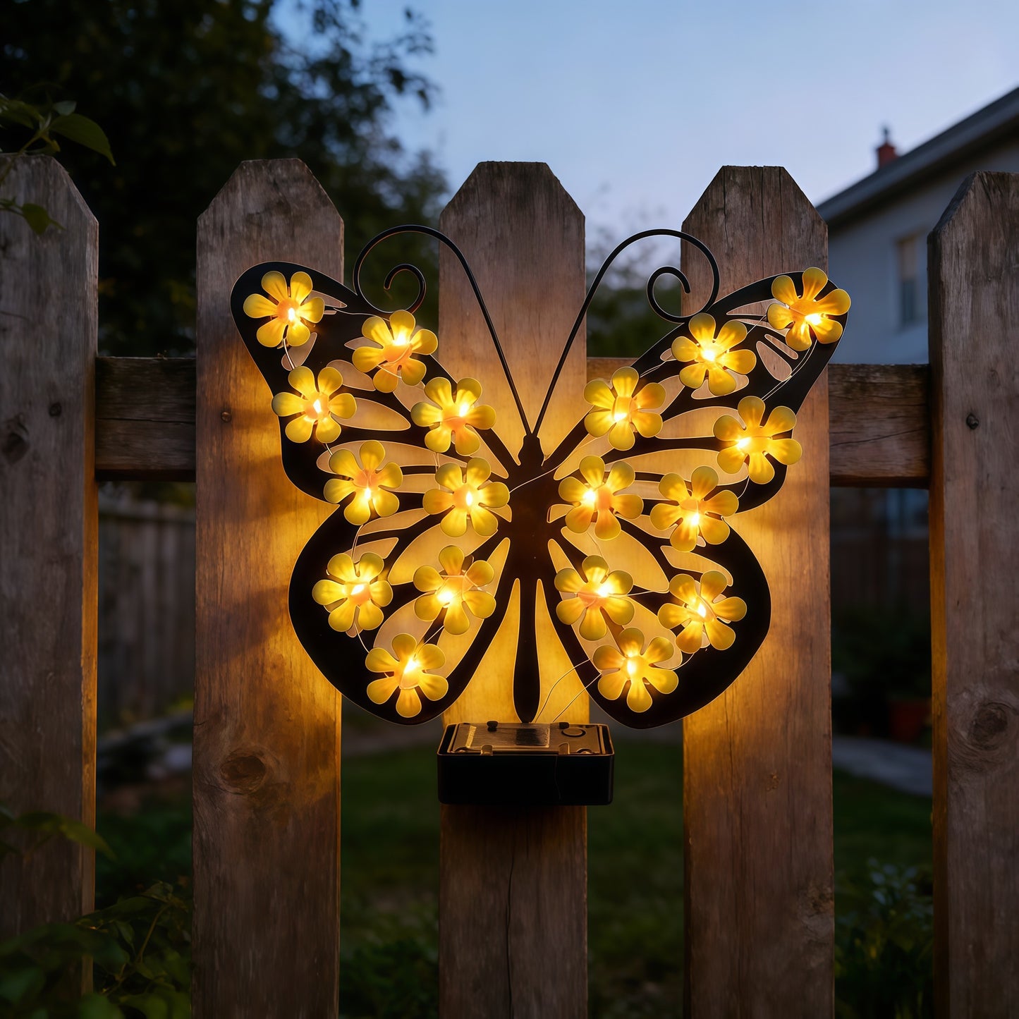 🔥2026 Hot Sales 50% OFF🔥Solar Lights Outdoor Metal Butterfly Wall Decor