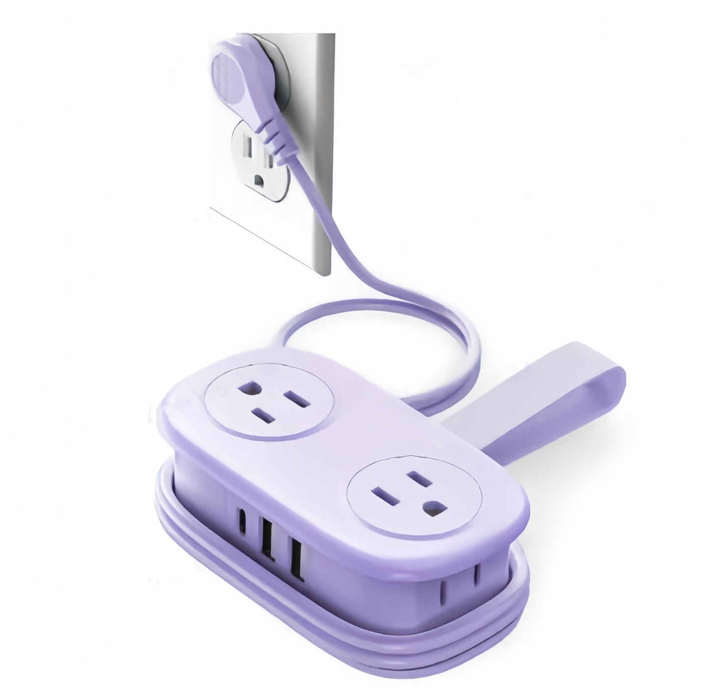 🏆Flash Sale⚡Travel Power Strip, 4 Outlets 3 USB Ports (1 USB C)