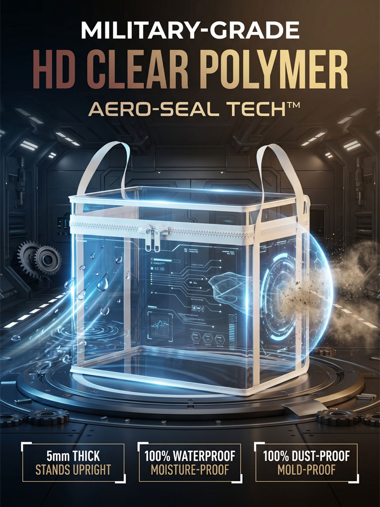 🏆 Award-Winning 29L Clear Storage Bag: Military-Grade Protection • 100% Dust-Proof • Save 50% Space • 30-Day Money Back Guarantee • Get 2 Free Today! 🚚
