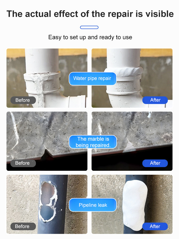 [Pipe Freezing and Crack Buster] Leak-proof/🍄Solidifying Iron Adhesive💙It has been adopted by over 200,000 homes and hundreds of small businesses, with a satisfaction rate of 99.8%.