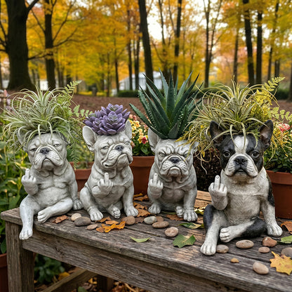 🐶Boston Terrier Planter — Instantly Infuse Your Plants with Personality 🌿