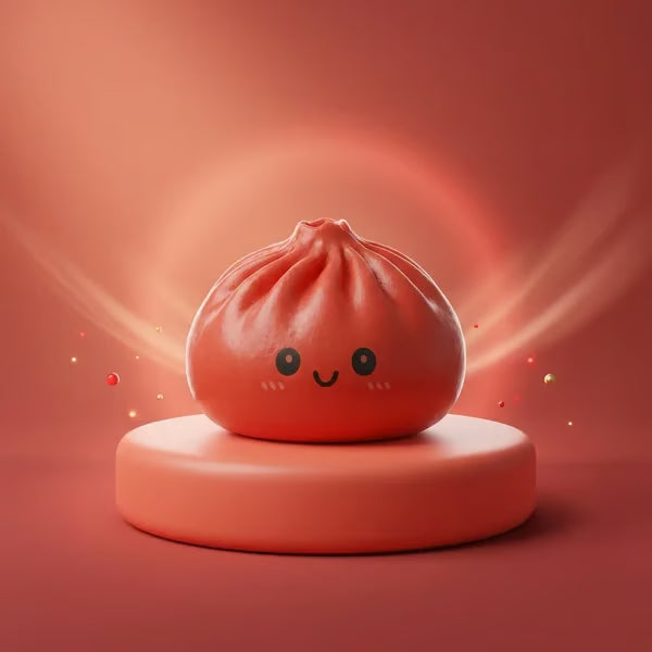 Cute Glitter Dumpling Squishy