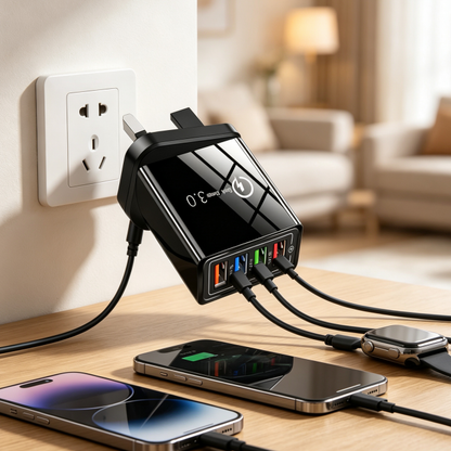 🔌The Charger Big Tech Hates | 4-Port Quick Charge 3.0 + AI Performance Boost