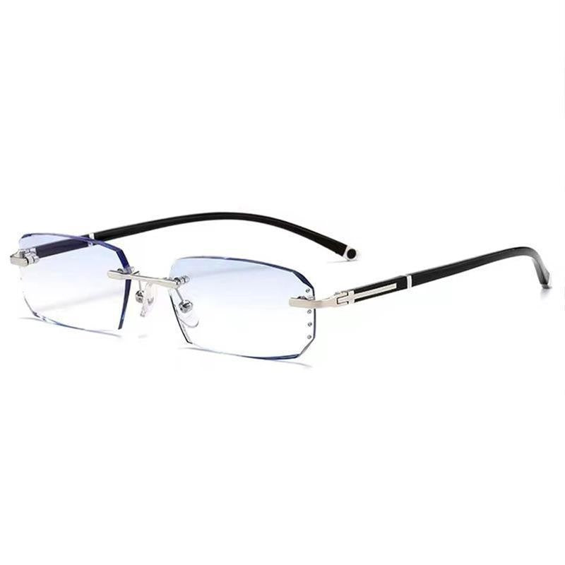 【Beat Blue Light!】💎Diamond-Cut Frameless Glasses👓 – 50% Off Now
