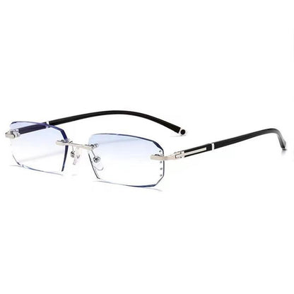 【Beat Blue Light!】💎Diamond-Cut Frameless Glasses👓 – 50% Off Now
