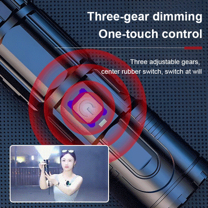 🚨 Ultra-Bright Tactical Flashlight — Long-Range Beam + Wide Floodlight, All-Night Visibility 🔦