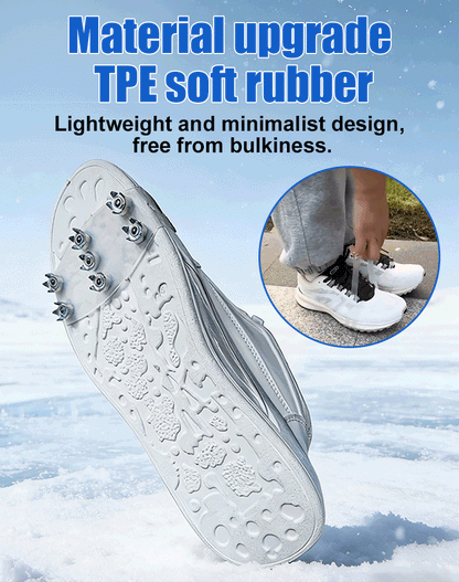 ❄️👢Tired of slipping and sliding on icy surfaces? 😫 These 5-Tooth Ice Cleats strap on in seconds—giving you instant grip on ice, snow, and slippery roads! 🚀🔒