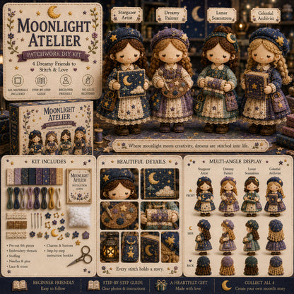 🎁Last Day:75% OFF🧵 Tiny Worlds Collection – Patchwork DIY Kit Series