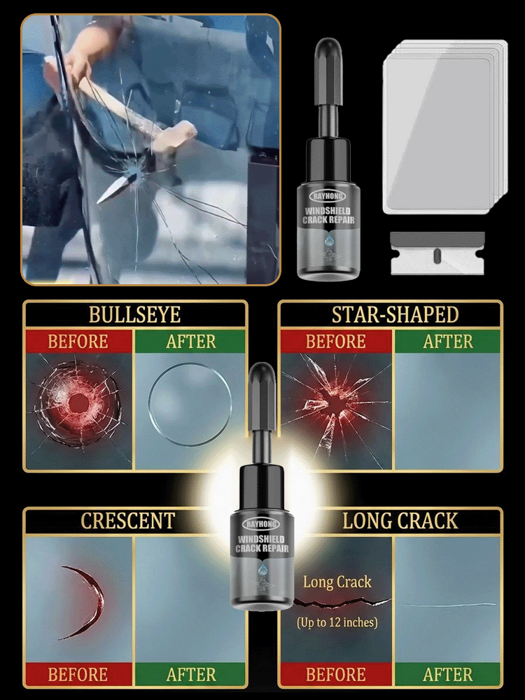 ✅Just one drop repairs 99% of cracks, penetrates in only 3 seconds and is fixed by UV light - like new!