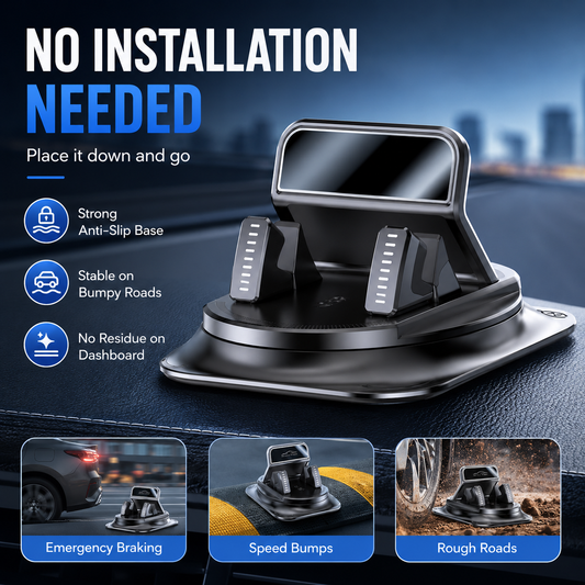 🔥Car Phone Holder 360 Degree Rotation