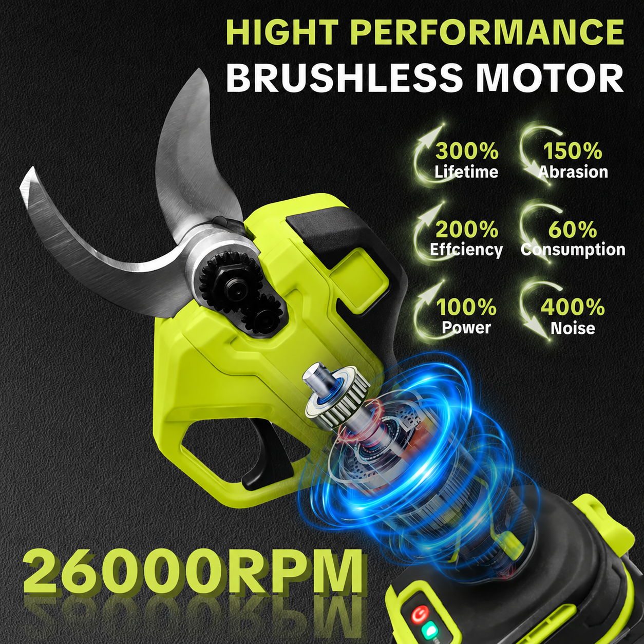 🌿 Cordless Electric Pruning Shears – Easily Cut Tree Branches ⚡