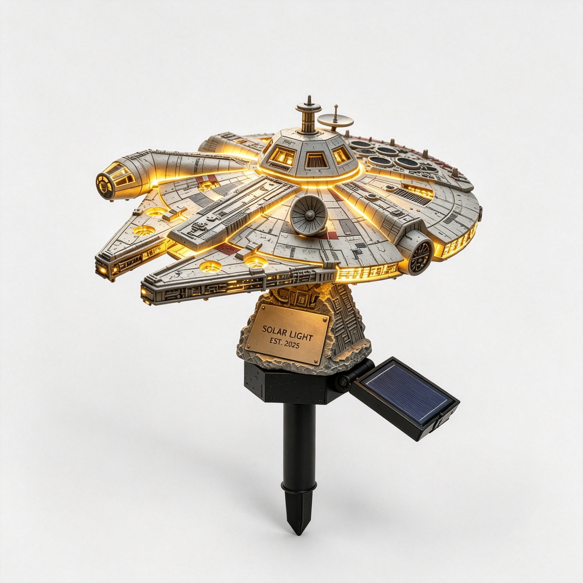 🌟60th Anniversary Enterprise NCC-1701 Solar Garden Light