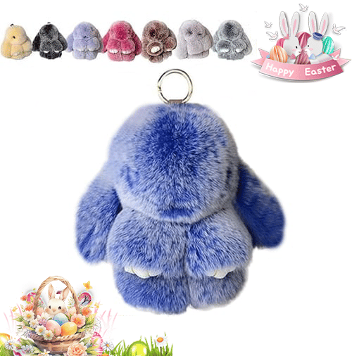 🐰Easter Cute Bunny Plush Keychain - Iron Box Gift🎁Easter Sweet Surprise
