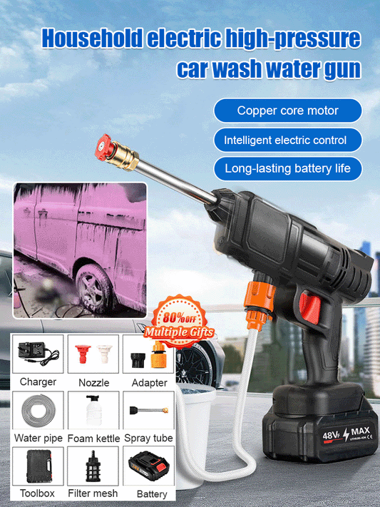 🥇1 Bestseller on Amazon  | 💦High-Pressure Car Wash Gun  |  🚗6-10M Range for Effortless Cleaning