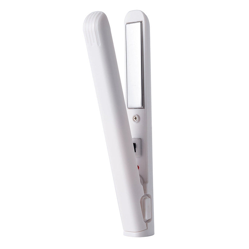 Portable dual-purpose straightening and curling iron, 10-second heating, negative ion conditioning🤩
