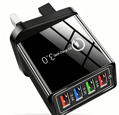 🔌The Charger Big Tech Hates | 4-Port Quick Charge 3.0 + AI Performance Boost