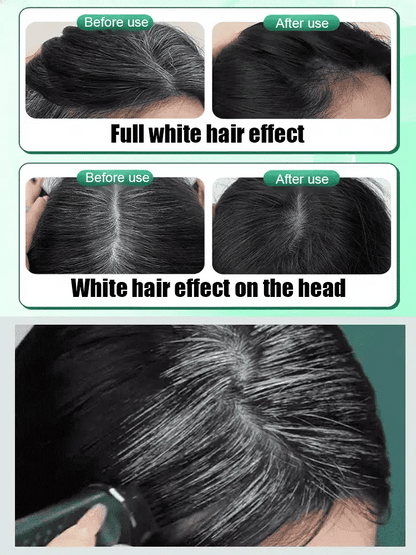 【100% coverage for gray hair】Waterproof and sweat-proof hair dye stick💯Pure plant-based ingredients, safe and physically conceals gray hair