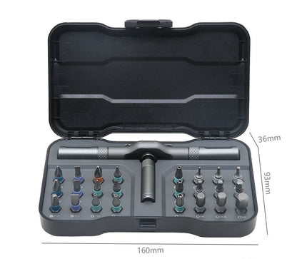 ✨24 in 1 Magnetic Compact and Portable Ratchet Screwdriver Set