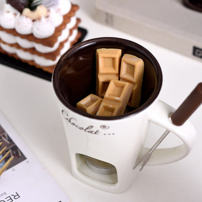 🎁Last Day Promotion 49% OFF🔥🍫 Handmade Chocolate Melting Mug – The Cozy Fondue Experience