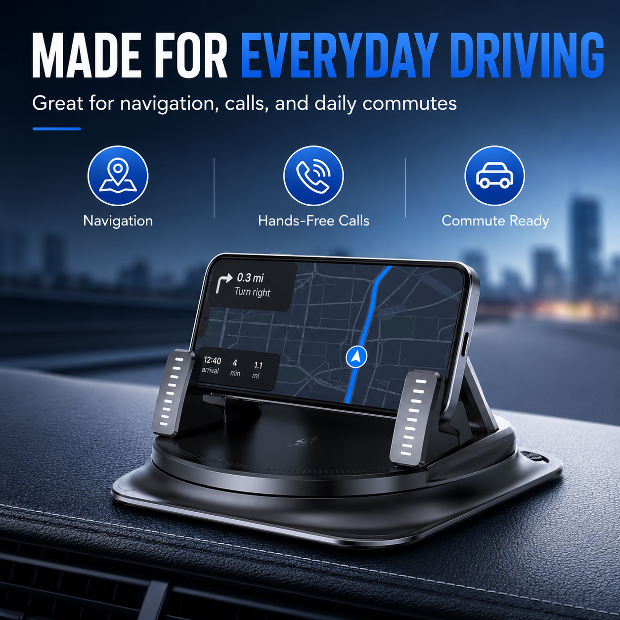 🔥Car Phone Holder 360 Degree Rotation