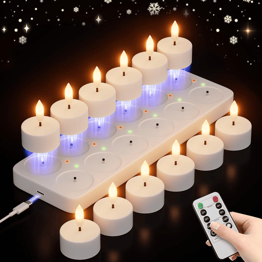 Rechargeable Flameless LED Tea Lights