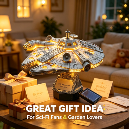 🌟60th Anniversary Enterprise NCC-1701 Solar Garden Light