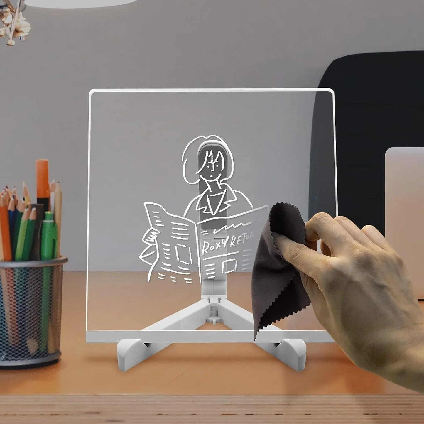 🖊️ Spark Creativity Instantly - ✨ Acrylic LED Message Board - For Vibrant, Endless Expression!