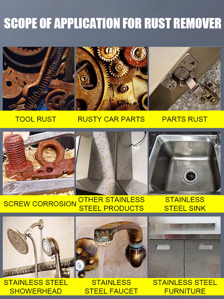 🔥【3-Second Quick Rust Removal】🍃Powerful Rust Remover
