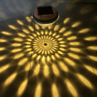 Warm yellow light - peach-shaped lampshade