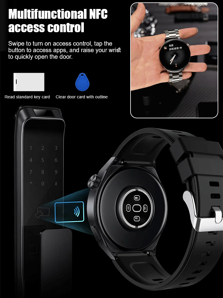 ⌚️Smart touch screen watch, 24-hour health monitoring, battery life up to 10 days