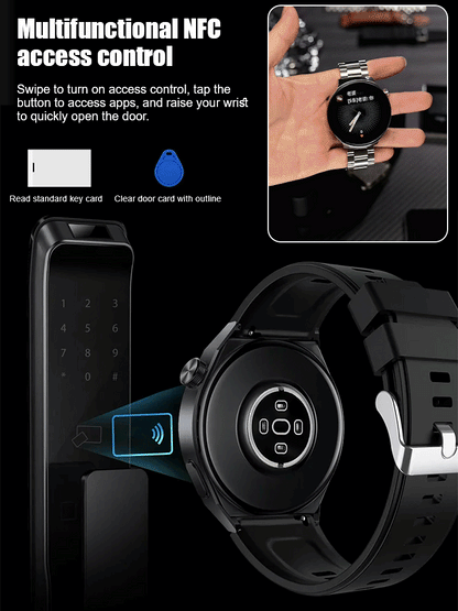 ⌚️Smart touch screen watch, 24-hour health monitoring, battery life up to 10 days