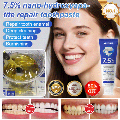 🔥Big Sale! 🍃7.5% Nano-Hydroxyapatite Restorative Toothpaste