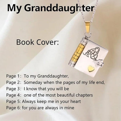 🔥Buy 1 Get 1 Free🔥For Granddaughter - The Most Beautiful Chapter Book Necklace