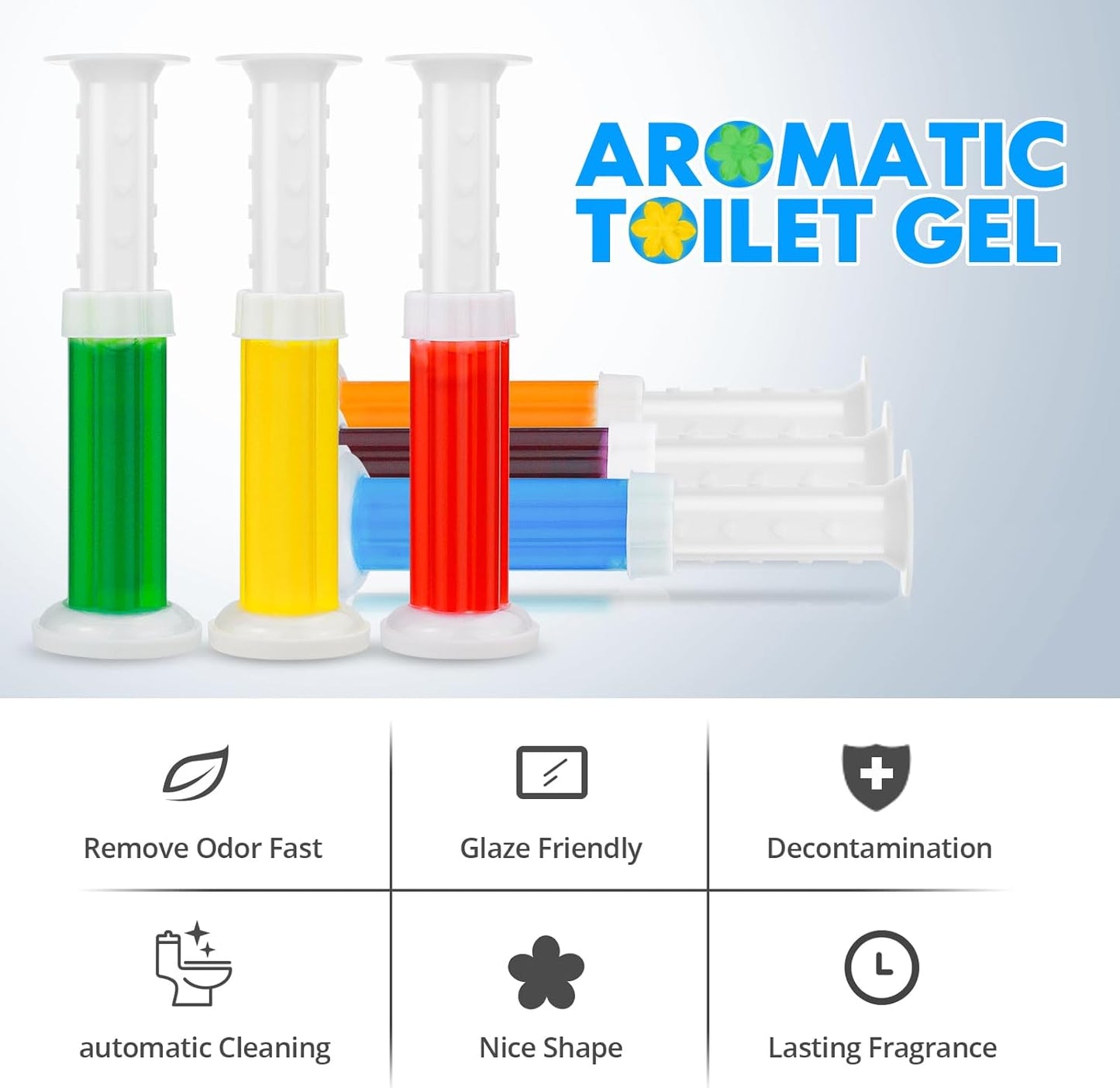 🔥Hot Sale🚽108 Flowers Toilet Cleaner Gel Stamp-9 Fragrances