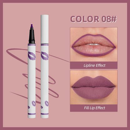🔥✨اشتري واحد واحصل على الثاني مجانًا💄 محدد شفاه سائل يدوم طويلًا 