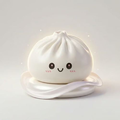 Cute Glitter Dumpling Squishy