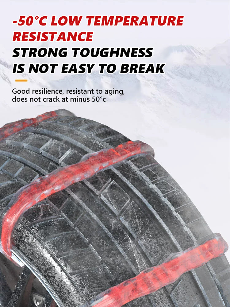 ❄️🚗 Anti-Slip Snow Tire Chains — 🔐Drive Safely on Ice & Snow!
