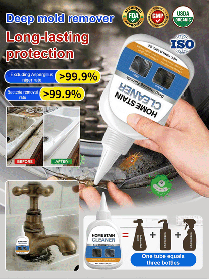 【🔥 Multi-Purpose Mold Removal Gel】 🍃Non-toxic and odorless -⏱️Quickly removes mold and bacteria -✨Gentle on surfaces