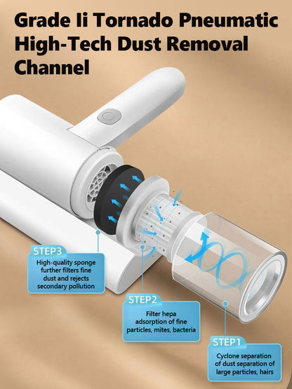 【Government subsidies, free trial】Kill 100% Mites & 99.9% Bacteria💯! Cordless household UV dust mite and sterilizing vacuum cleaner