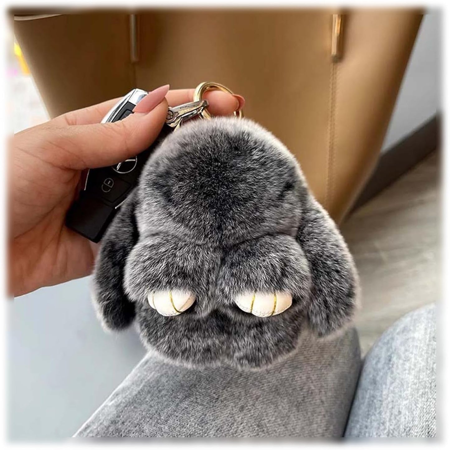🐰Easter Cute Bunny Plush Keychain - Iron Box Gift🎁Easter Sweet Surprise