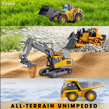 4-Vehicle RC Construction Set🚜 Built For Little Builders(Free Shipping✈️)