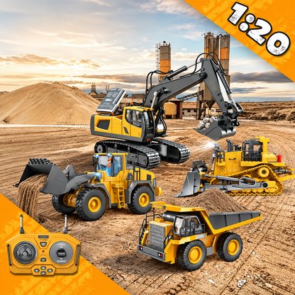 4-Vehicle RC Construction Set🚜 Built For Little Builders(Free Shipping✈️)