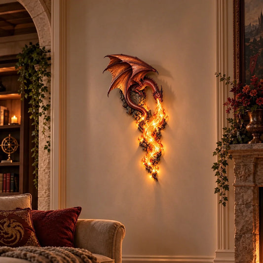 🔥last Day 49% Off -🐉 Dragonfire Guardian Wall Sconce