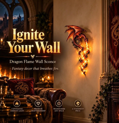 🔥last Day 49% Off -🐉 Dragonfire Guardian™ Wall Sconce – A Legendary Flame Awakens On Your Wall 🔥