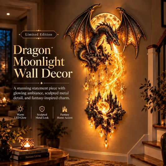 🔥 Last Day 49% OFF – 🐉 Dragonfire Moonlight Wall Lamp