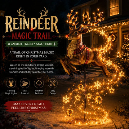 ✨ 2026 Santa’s Flying Sleigh – Solar-Powered Christmas Garden Light Decoration