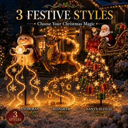 ✨ 2026 Santa’s Flying Sleigh – Solar-Powered Christmas Garden Light Decoration