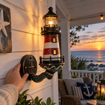 🌊🌊Vintage Coastal Lighthouse Wall Light