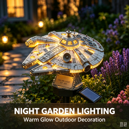 🌟60th Anniversary Enterprise NCC-1701 Solar Garden Light