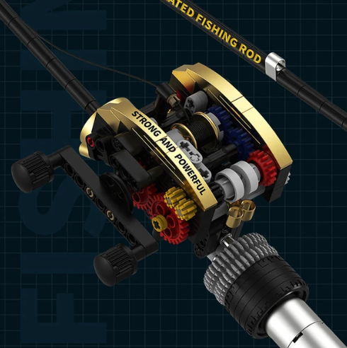 🎃halloween Deal 49% Off!🎣realistic Fishing Rod Building Block Set
